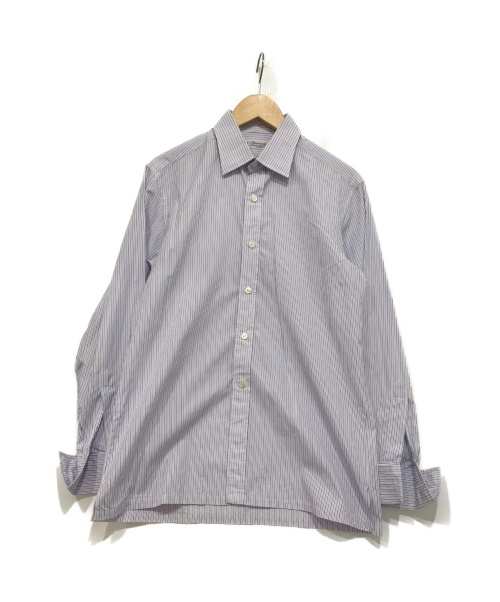 Charvet（シャルベ）Charvet (シャルベ) ストライプシャツ パープル サイズ:記載なし ストライプの古着・服飾アイテム