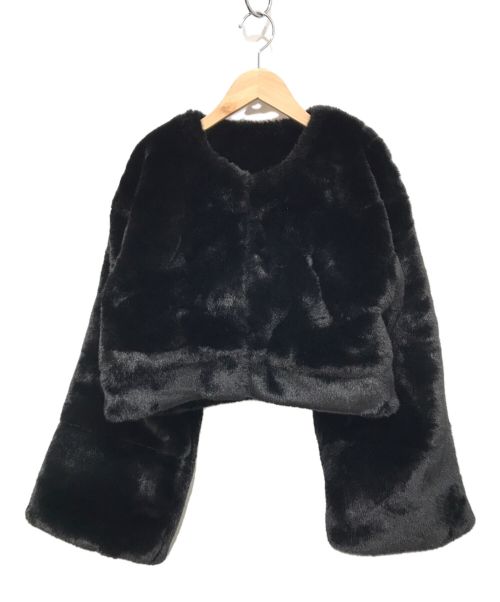 juemi（ジュエミ）juemi (ジュエミ) フェイクファーコート ブラック サイズ:FREE 未使用品の古着・服飾アイテム