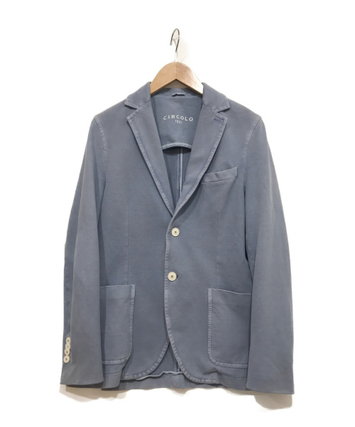 CIRCOLO 1901（チルコロ1901）Circolo 1901 (チルコロ1901) コットンテーラードジャケット ブルー サイズ:46の古着・服飾アイテム