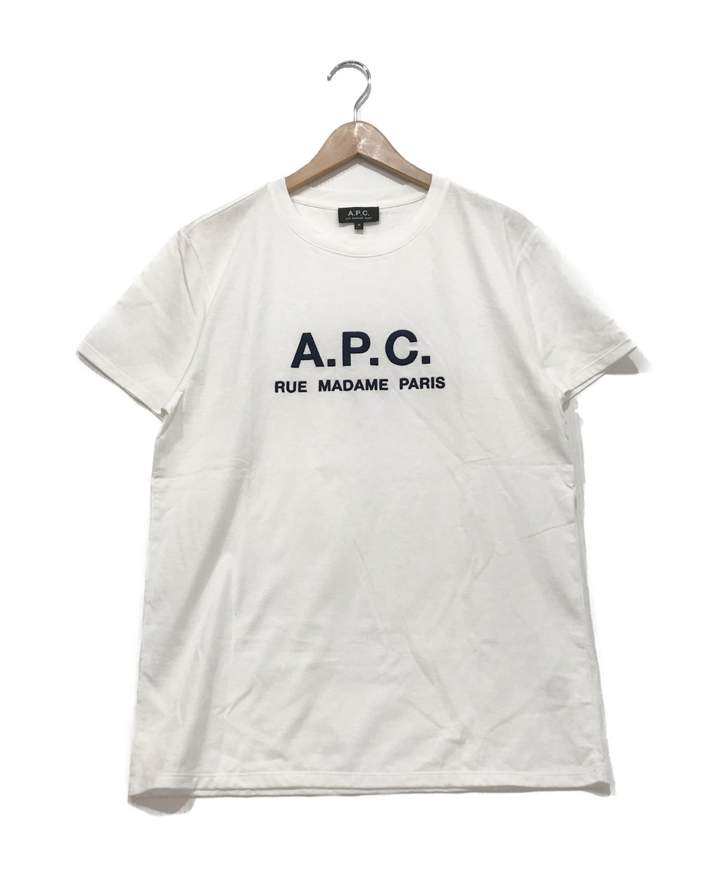 OUTLET 包装 即日発送 代引無料 新品未使用 Mサイズ APC ロゴ刺繍 T