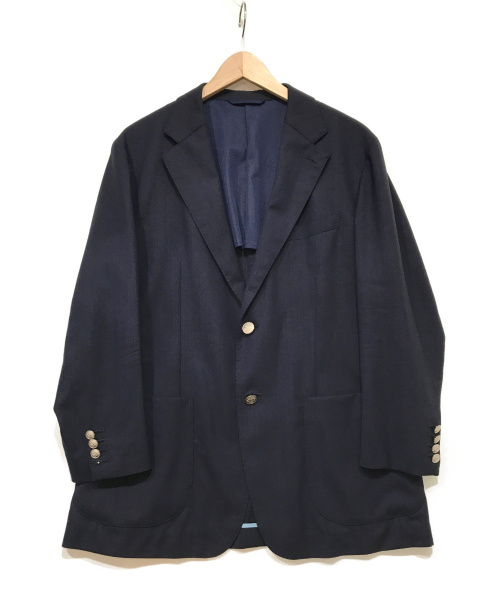 UNIVERSAL LANGUAGE（ユニバーサルランゲージ）UNIVERSAL LANGUAGE (ユニバーサルランゲージ) トロピカルウールジャケット ネイビー サイズ:46-4Dropの古着・服飾アイテム