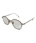 金子眼鏡 (カネコメガネ) 眼鏡 ブラウン×ゴールド サイズ:21-148：12800円