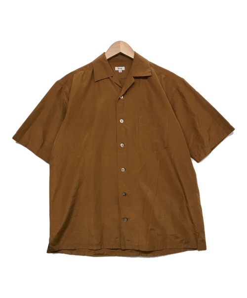 SCYE（サイ）SCYE (サイ) シルクコットンオープンカラーシャツ ブラウン サイズ:38の古着・服飾アイテム