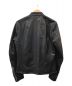 Black by VANQUISH (ブラック バイ バンキッシュ) シングルライダースジャケット ブラック サイズ:S：5800円