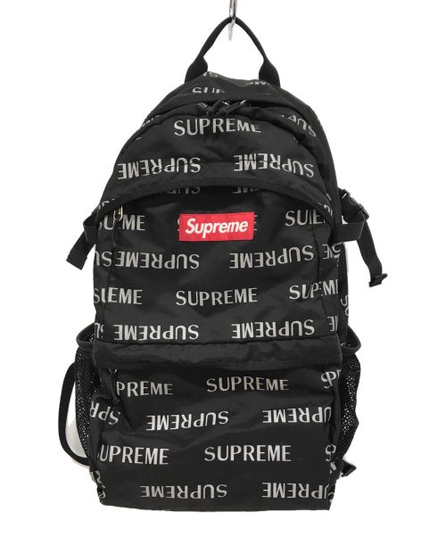 SUPREME（シュプリーム）SUPREME (シュプリーム) Reflective Repeat Backpack ブラックの古着・服飾アイテム