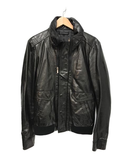 WOO YOUNG MI（ウーヨンミ）WOO YOUNG MI (ウーヨンミ) レザージャケット ブラック サイズ:44の古着・服飾アイテム