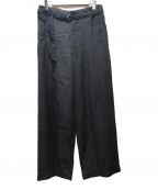 EASY TO WEARイージートゥウェアー）の古着「BELTED BAGGY PANTS」｜グレー