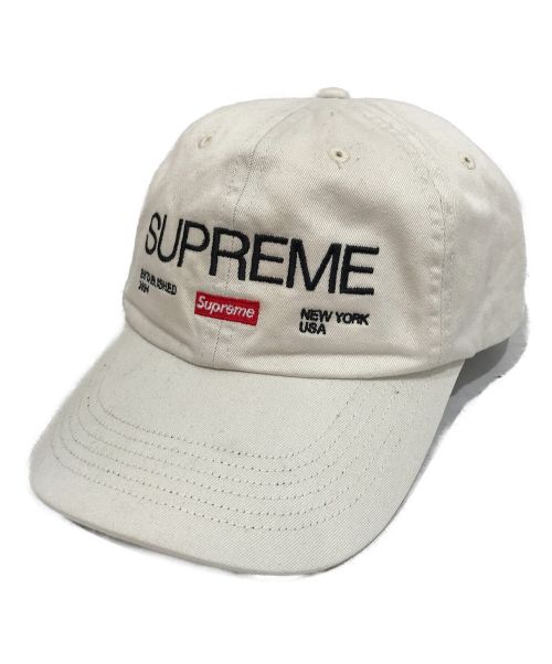 SUPREME（シュプリーム）Supreme (シュプリーム) Est1994 6Panel cap アイボリーの古着・服飾アイテム