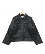 RIM.ARK（リムアーク）の古着「Leather like JK」｜ブラック