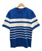MICHAEL KORS（マイケルコース）の古着「Striped Cotton Jersey T-Shirt」｜ブルー