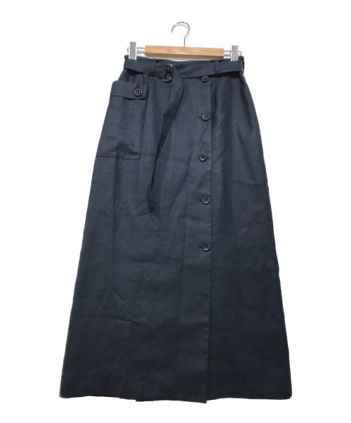 EZUMI（エズミ）EZUMI (エズミ) ベルテッドスカート ネイビー サイズ:Mの古着・服飾アイテム