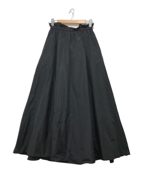 Whim Gazette（ウィムガゼット）Whim Gazette (ウィムガゼット) タフタフレアスカート ブラック サイズ:Fの古着・服飾アイテム