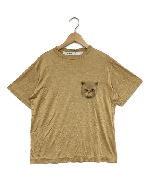 TOGA ARCHIVES（トーガアーカイブス）TOGA ARCHIVES (トーガアーカイブス) tomoo gokita (トモオゴキタ) Silk jersey T-shirt ベージュ サイズ:36の古着・服飾アイテム
