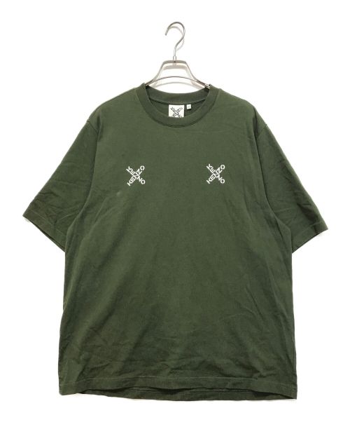 KENZO（ケンゾー）KENZO (ケンゾー) クロスロゴTシャツ グリーン サイズ:Mの古着・服飾アイテム