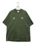 KENZO（ケンゾー）の古着「クロスロゴTシャツ」｜グリーン