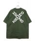 KENZO (ケンゾー) クロスロゴTシャツ グリーン サイズ:M：5800円