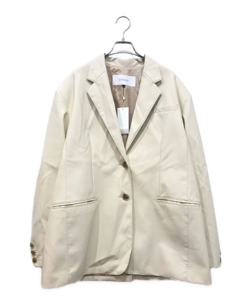 LE CIEL BLEU（ルシェルブルー）LE CIEL BLEU (ルシェルブルー) Faux Leather Oversized Jacket アイボリー サイズ:36 未使用品の古着・服飾アイテム
