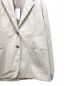 中古・古着 LE CIEL BLEU (ルシェルブルー) Faux Leather Oversized Jacket アイボリー サイズ:36 未使用品：9000円