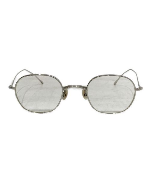 10 eyevan（テン アイヴァン）10 eyevan (テン アイヴァン) ヘキサゴンメタルフレーム眼鏡 シルバー サイズ:45□22-145の古着・服飾アイテム