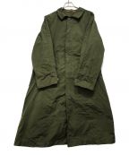 SCYEBASICSサイベーシックス）の古着「N/P Garment Dyed Balmacaan Coat」｜カーキ