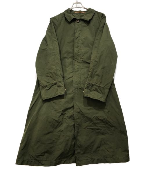 SCYEBASICS（サイベーシックス）SCYEBASICS (サイベーシックス) N/P Garment Dyed Balmacaan Coat カーキ サイズ:40の古着・服飾アイテム