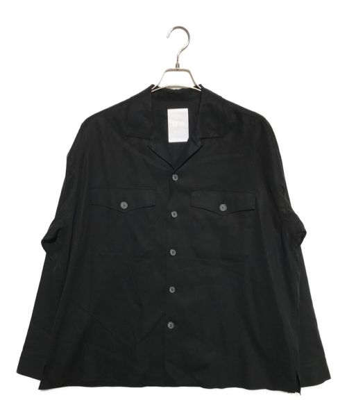 ONE GRAVITY（ワングラヴィティ）ONE GRAVITY (ワングラヴィティ) ダブルボイルユーティリティレイヤーシャツ ブラック サイズ:Lの古着・服飾アイテム
