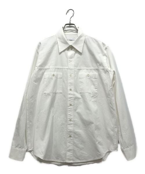 ESTNATION（エストネーション）ESTNATION (エストネーション) リラックスフィットダンガリーシャツ ホワイト サイズ:XLの古着・服飾アイテム