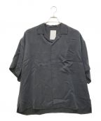ONE GRAVITYワングラヴィティ）の古着「レイヤード サテンショートスリーブシャツ」｜ブラック