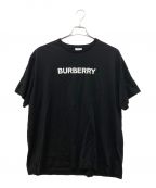 BURBERRYバーバリー）の古着「ロゴプリント オーバーサイズTシャツ」｜ブラック
