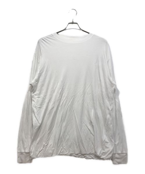 COMOLI（コモリ）COMOLI (コモリ) ダブルレイヤー長袖クルー ホワイト サイズ:3の古着・服飾アイテム