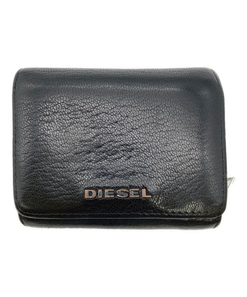 DIESEL（ディーゼル）DIESEL (ディーゼル) 3つ折り財布 ブラックの古着・服飾アイテム