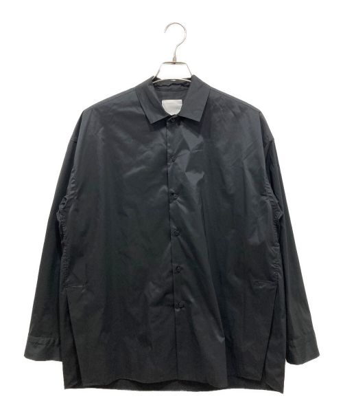 ONE GRAVITY（ワングラヴィティ）ONE GRAVITY (ワングラヴィティ) ストレッチタフタオーバーレイヤーシャツ ブラック サイズ:Sの古着・服飾アイテム
