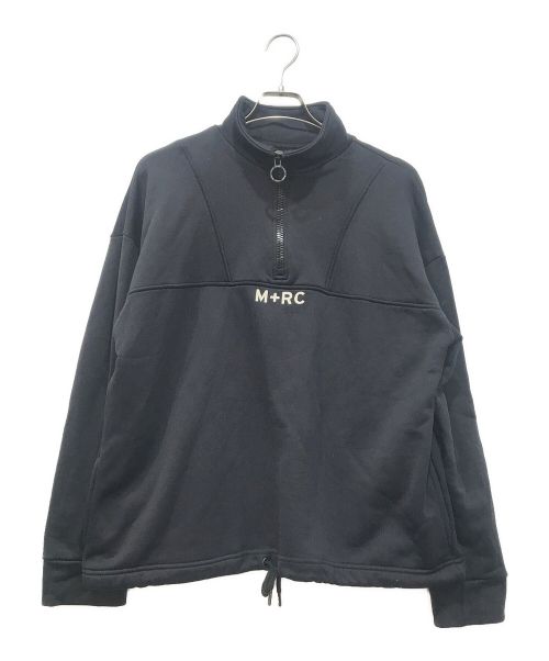 M+RC NOIR（マルシェノア）M+RC NOIR (マルシェノア) ハーフジップスウェット ブラック サイズ:Mの古着・服飾アイテム