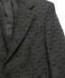 中古・古着 GIANFRANCO FERRE (ジャンフランコフェレ) ジャガードテーラードジャケット ブラック サイズ:50 未使用品：7800円