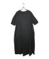 FEMMENT (ファモン) コットンオーガニッククロスジャージーレイヤードスリーブドレス ブラック サイズ:1：9800円