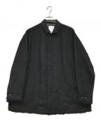 ONE GRAVITYワングラヴィティ）の古着「ロービングツイードオーバーレイヤーシャツ」｜ブラック