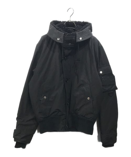 DIESEL（ディーゼル）DIESEL (ディーゼル) W-JAME 中綿ジャケット ブラック サイズ:Lの古着・服飾アイテム