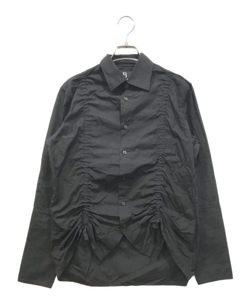 B Yohji Yamamoto（ビーヨウジヤマモト）B Yohji Yamamoto (ビーヨウジヤマモト) ドローコードL/Sシャツ ブラック サイズ:1の古着・服飾アイテム