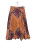 sara mallika（サラマリカ）の古着「総柄スカート」｜オレンジ×パープル