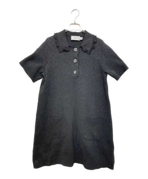 COACH（コーチ）COACH (コーチ) シグネチャー ニット ドレス ブラック サイズ:Sの古着・服飾アイテム