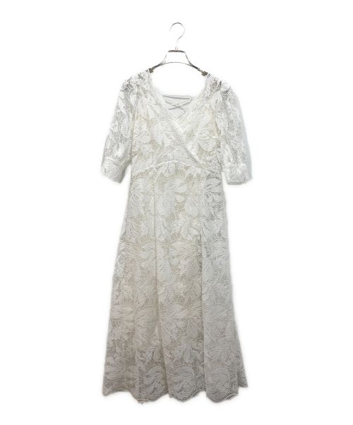 HER LIP TO（ハーリップトゥ）HER LIP TO (ハーリップトゥ) Back Lace-up Romantic Dress ホワイト サイズ:Sの古着・服飾アイテム