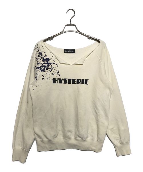 hysteric（ヒステリック）hysteric (ヒステリック) Vネックスウェット ホワイト サイズ:FREEの古着・服飾アイテム