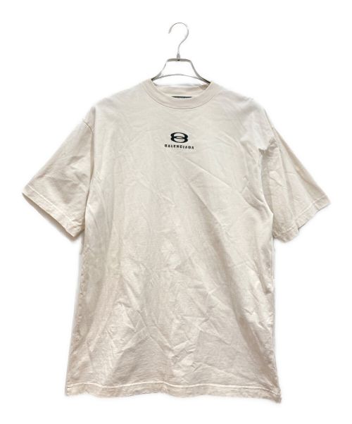 BALENCIAGA（バレンシアガ）BALENCIAGA (バレンシアガ) UNITY SPORTS ICON STRETCHED-OUT オーバーサイズTシャツ ホワイト サイズ:XXSの古着・服飾アイテム