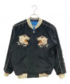 テーラー東洋テーラートウヨウ）の古着「Mid 1950s Style Velveteen Souvenir Jacket」｜ブラック×ブルー