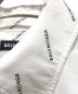中古・古着 BALENCIAGA (バレンシアガ) 総柄半袖シャツ ホワイト サイズ:37：24800円