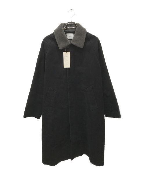 nuterm（ニュータム）nuterm (ニュータム) DETOUCHABLE COLLAR COAT ブラック サイズ:Lの古着・服飾アイテム