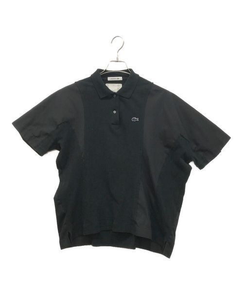 LACOSTE（ラコステ）LACOSTE (ラコステ) sacai (サカイ) ポロシャツ ブラック サイズ:38の古着・服飾アイテム