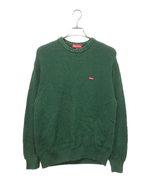 SUPREME（シュプリーム）SUPREME (シュプリーム) Textured Small Box Sweater グリーン サイズ:Mの古着・服飾アイテム