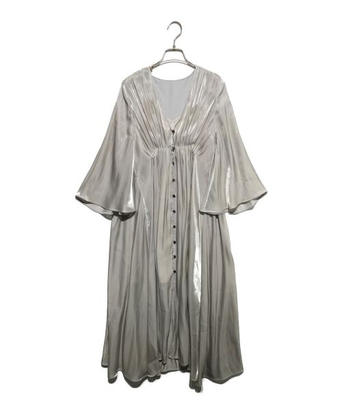 Ameri（アメリ）AMERI (アメリ) MEDI GATHER NEGLIGEE DRESS シルバー サイズ:Sの古着・服飾アイテム