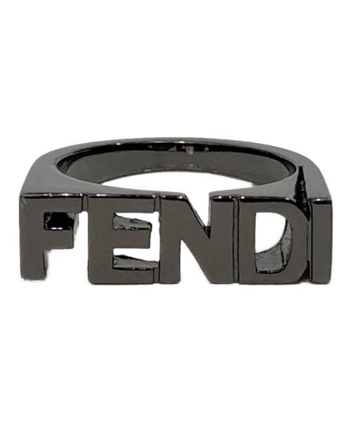 FENDI（フェンディ）FENDI (フェンディ) レタリングリング ブラック サイズ:Mの古着・服飾アイテム